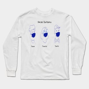 Social distance Long Sleeve T-Shirt